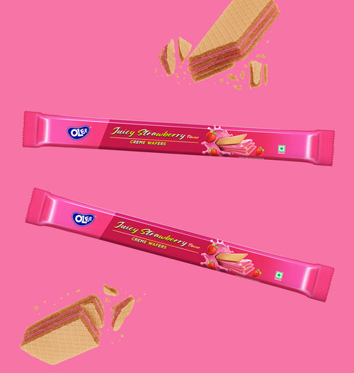 Cream Wafers - Juicy Strawberry