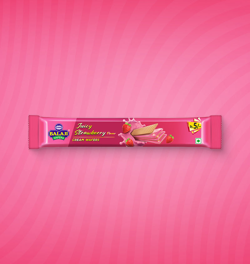 Cream Wafers - Juicy Strawberry