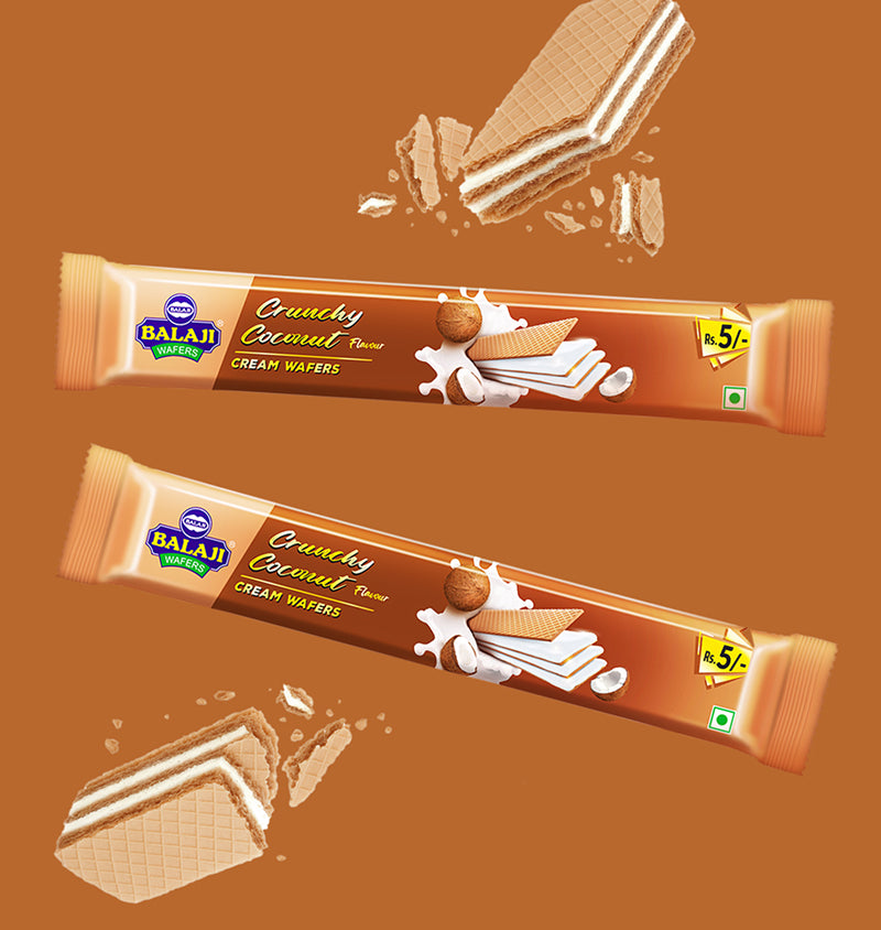 Cream Wafers - Crunchy Coconut