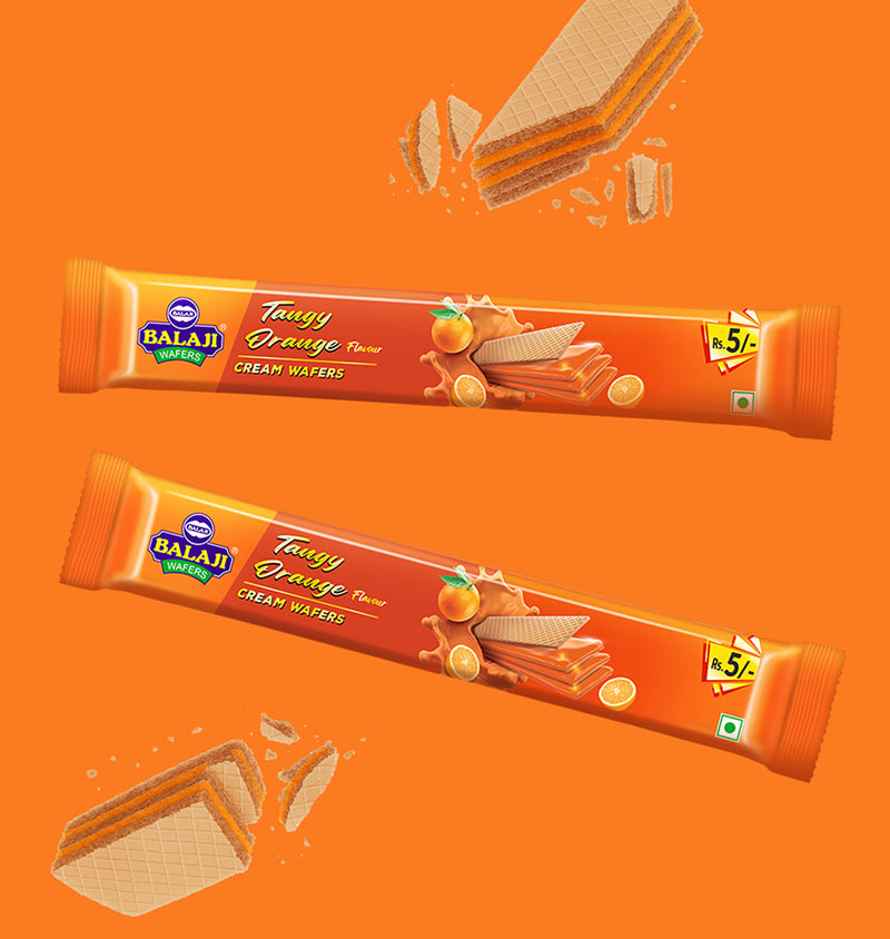 Cream Wafers - Tangy Orange